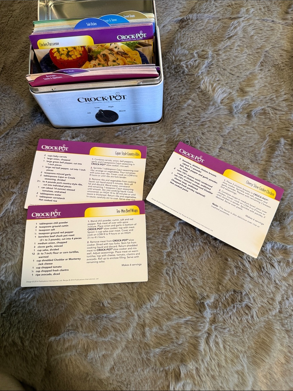 Silver Recipe Card Collection Box - Picture 7 of 9